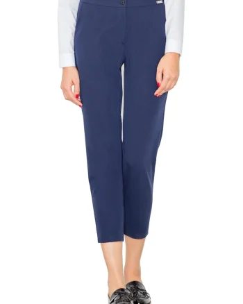Pantaloni dama  M529, bleumarin, poliester, viscoza