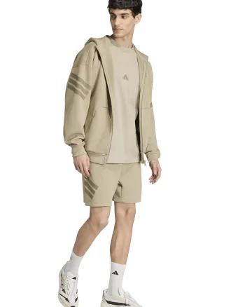 Pantaloni scurti relaxed fit din amestec de bumbac, Bej