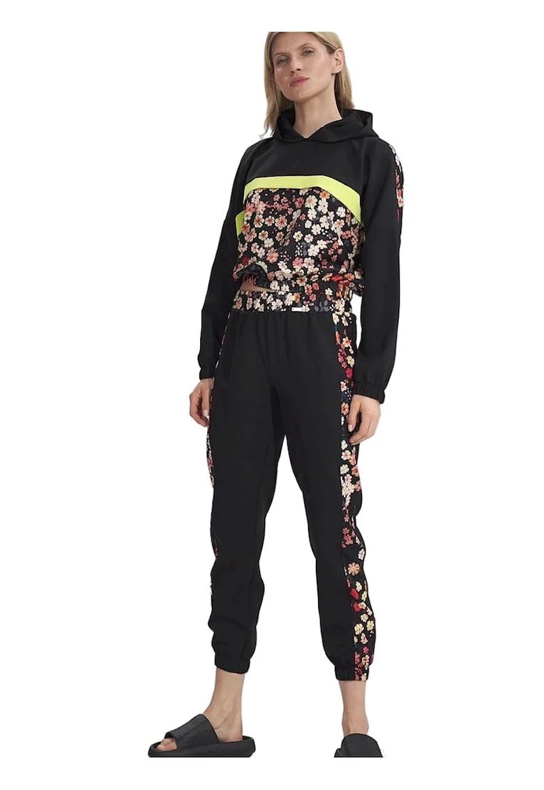 Pantaloni dama,  Poliester/Elastan, Negru,