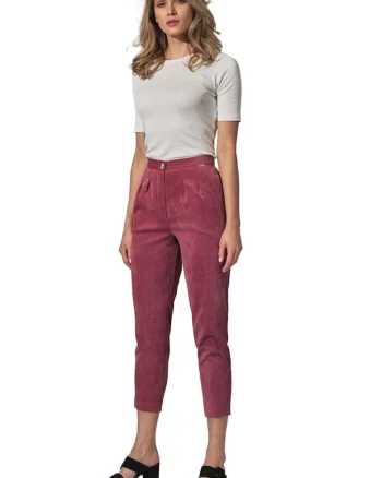 Pantaloni dama,  Roz, Poliester/Nylon