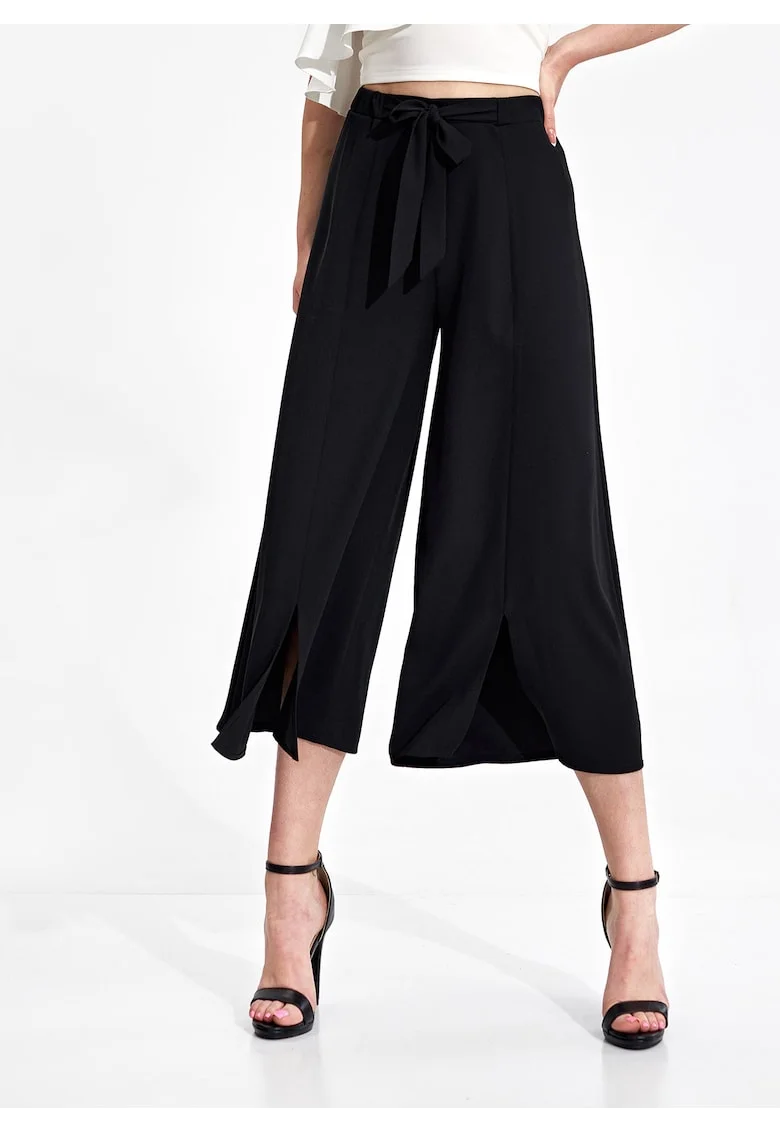 Pantaloni dama  M860, negri, poliester, confortabili, eleganti