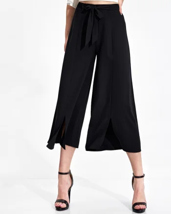 Pantaloni dama  M860, negri, poliester, confortabili, eleganti