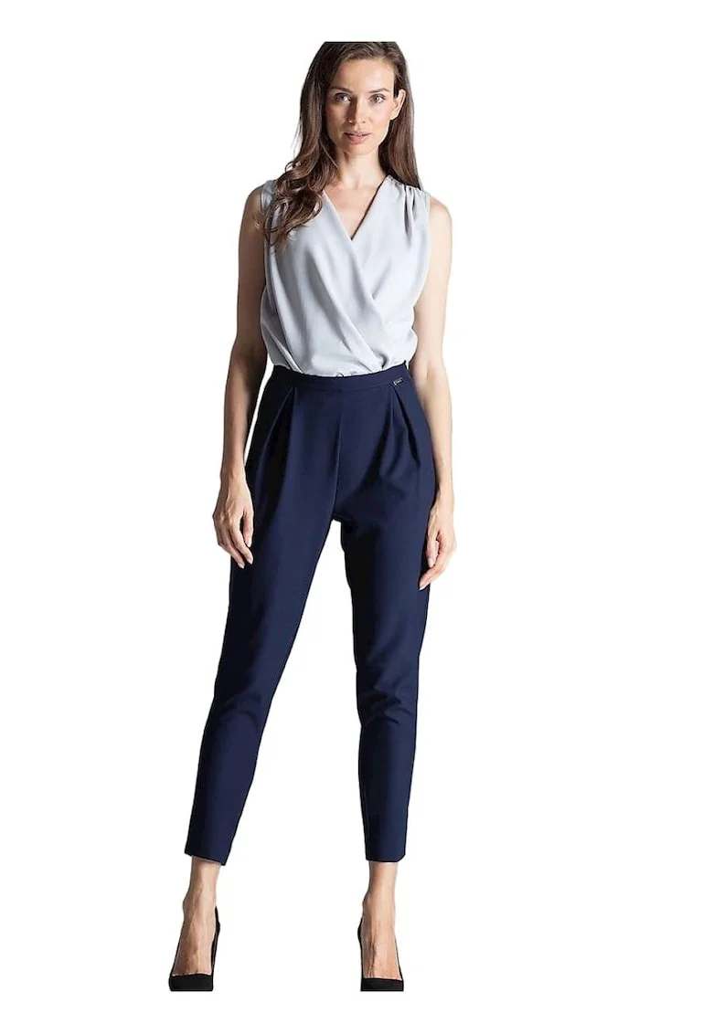 Pantaloni dama,  Bleumarin, Poliester