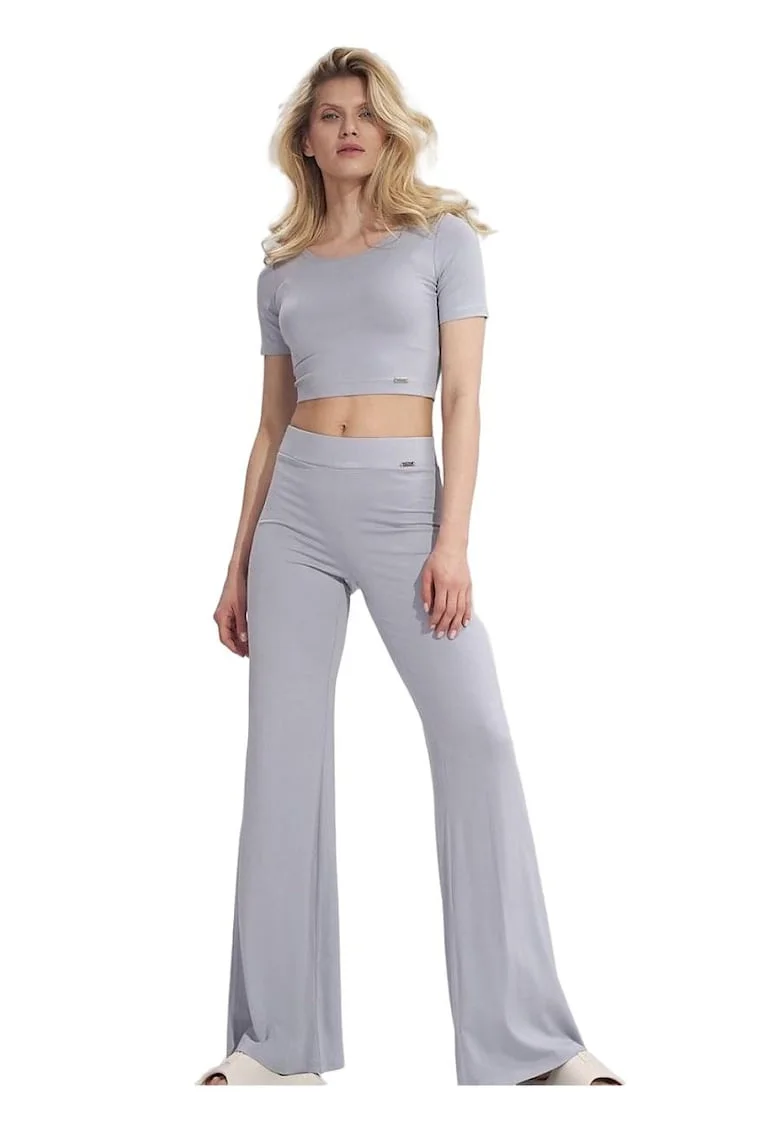 Pantaloni dama,  Viscoza, Gri
