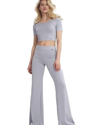 Pantaloni dama,  Viscoza, Gri