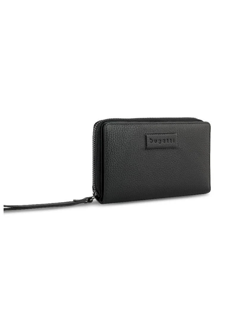 Portofel femei,  piele naturala, 494625, Negru