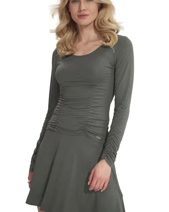 Fusta scurta  verde, viscoza,