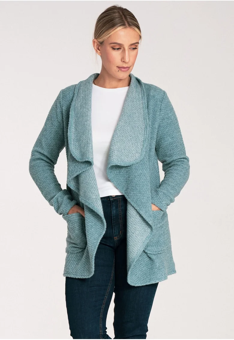 Cardigan dama,  M1043, lana, menta