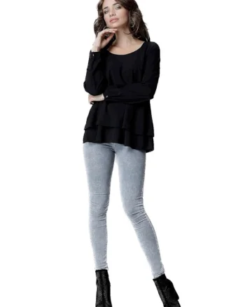 Bluză de damă Anahid L020 neagră, Negru