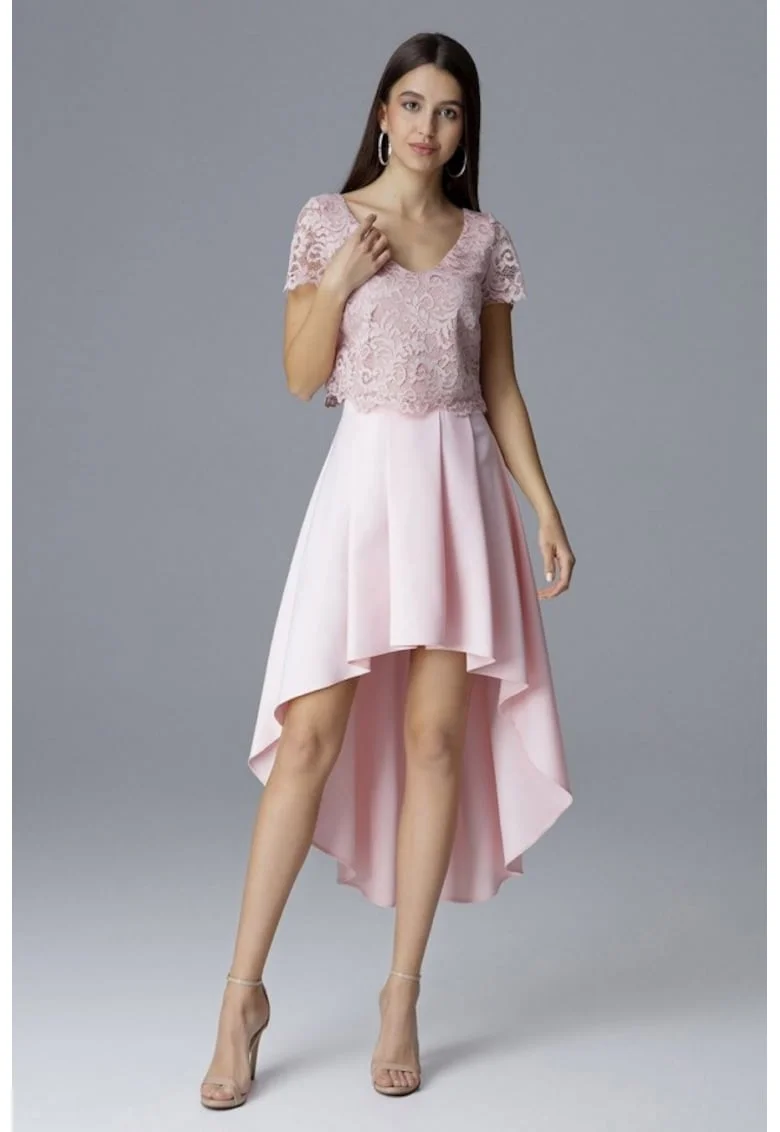 Rochie de zi model 126217, Roz