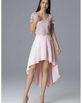Rochie de zi model 126217, Roz