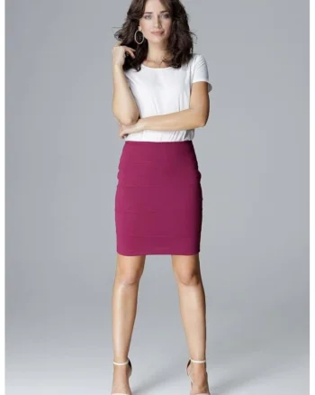 Fusta scurta model 129014, Violet