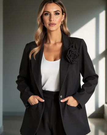Sacou dama,  negru,