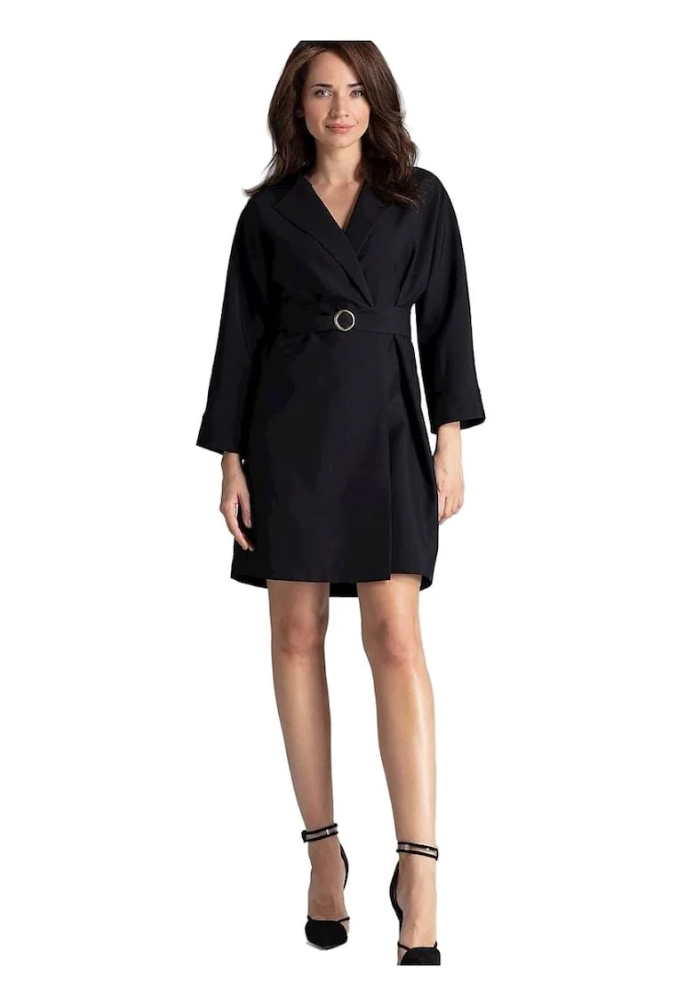 Rochie de zi,  Poliester, Negru,
