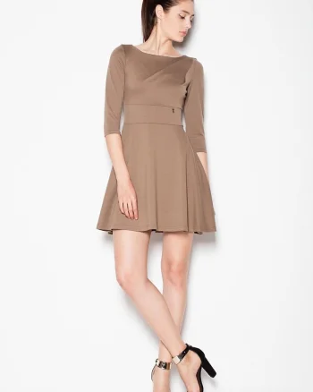 Rochie de zi  maro, casual,