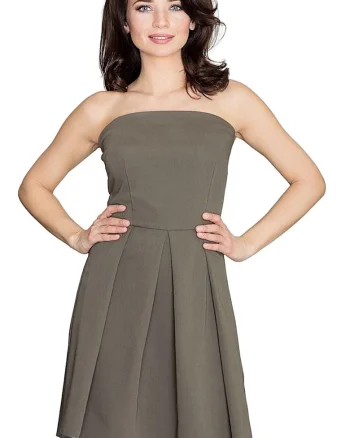 Rochie de cocktail 5902194330114,  Poliester/Viscoza, Verde,