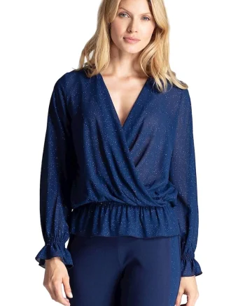 Bluza dama 59021,  Poliester, Bleumarin