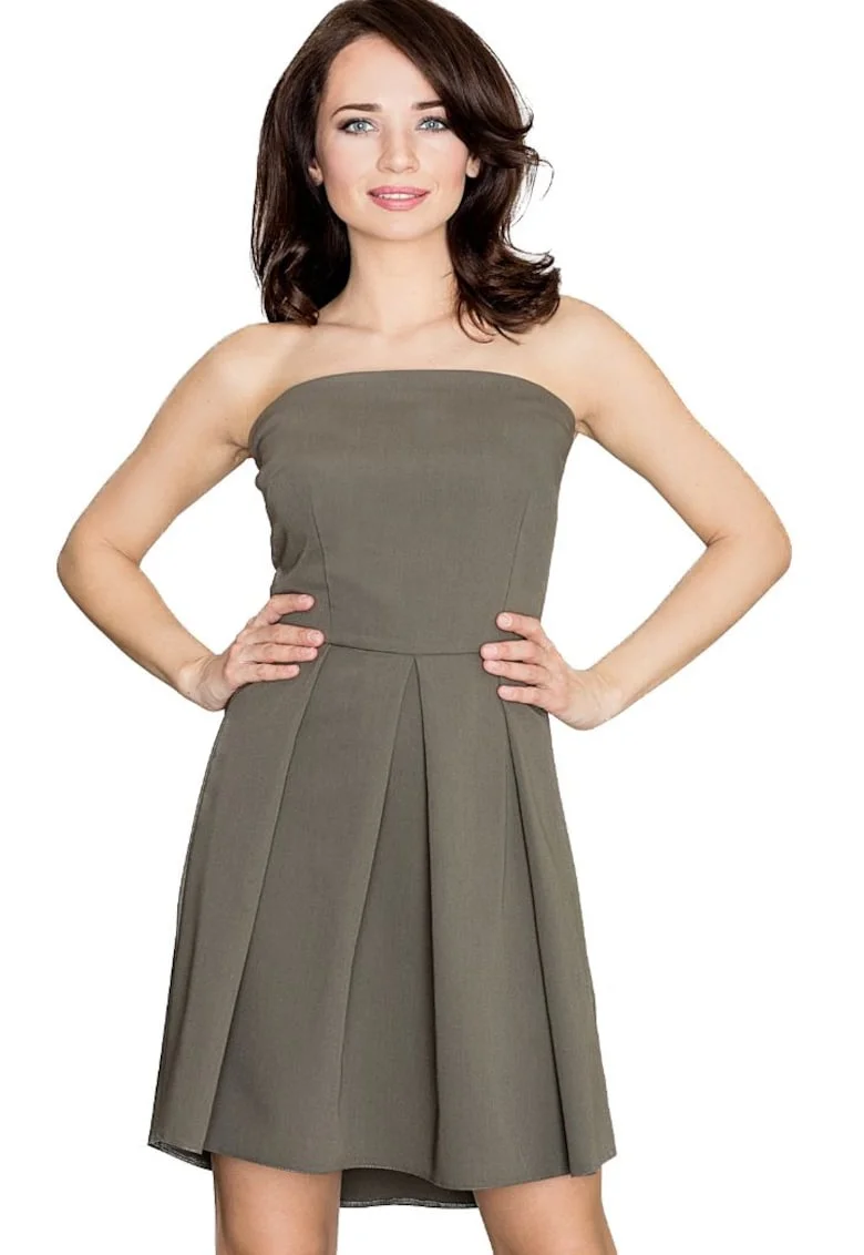 Rochie de seara dama Evamour K368 olive, Verde