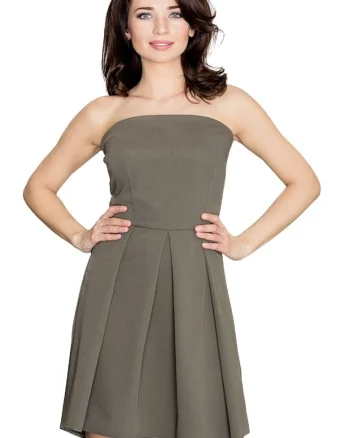 Rochie de seara dama Evamour K368 olive, Verde