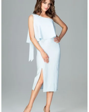 Rochie de zi model 122511, Albastru