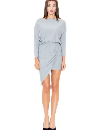 Rochie mini dama Engrengwain M475 gri, Gri