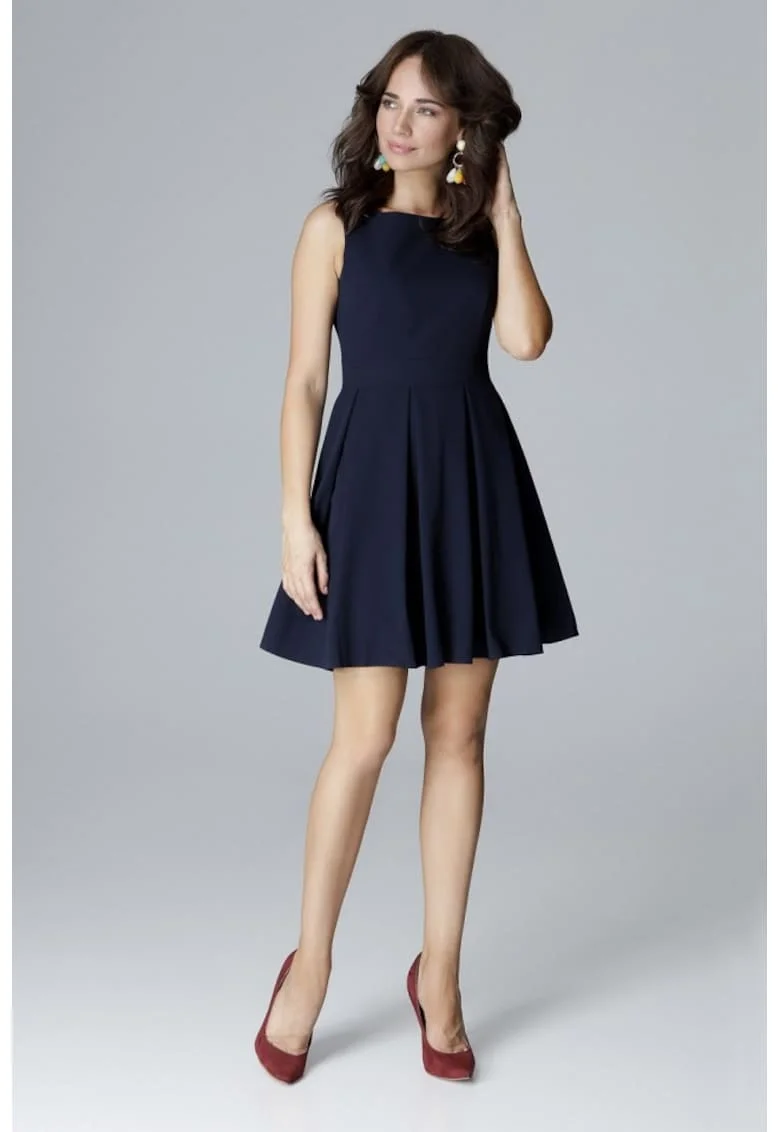 Rochie de zi model 123547, Bleumarin