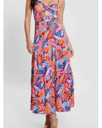 Rochie midi cu decupaj