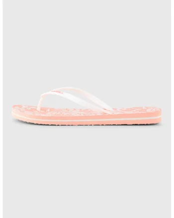 Papuci flip-flop cu logo, Alb/Piersica