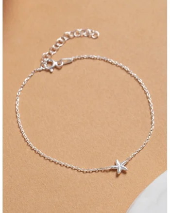 Bratara din argint veritabil 925 decorata cu talisman stea, Argintiu