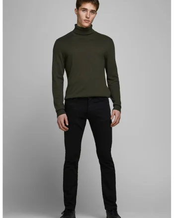 Blugi slim fit cu 5 buzunare, Negru