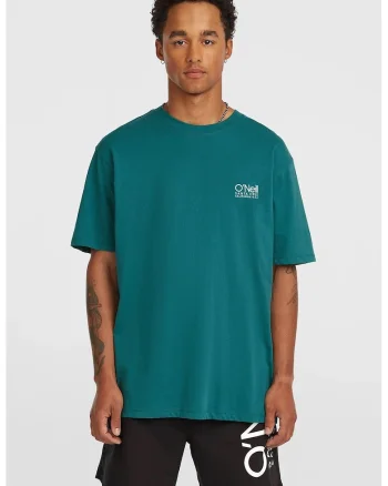 Tricou supradimensionat cu logo Cali, Verde persan