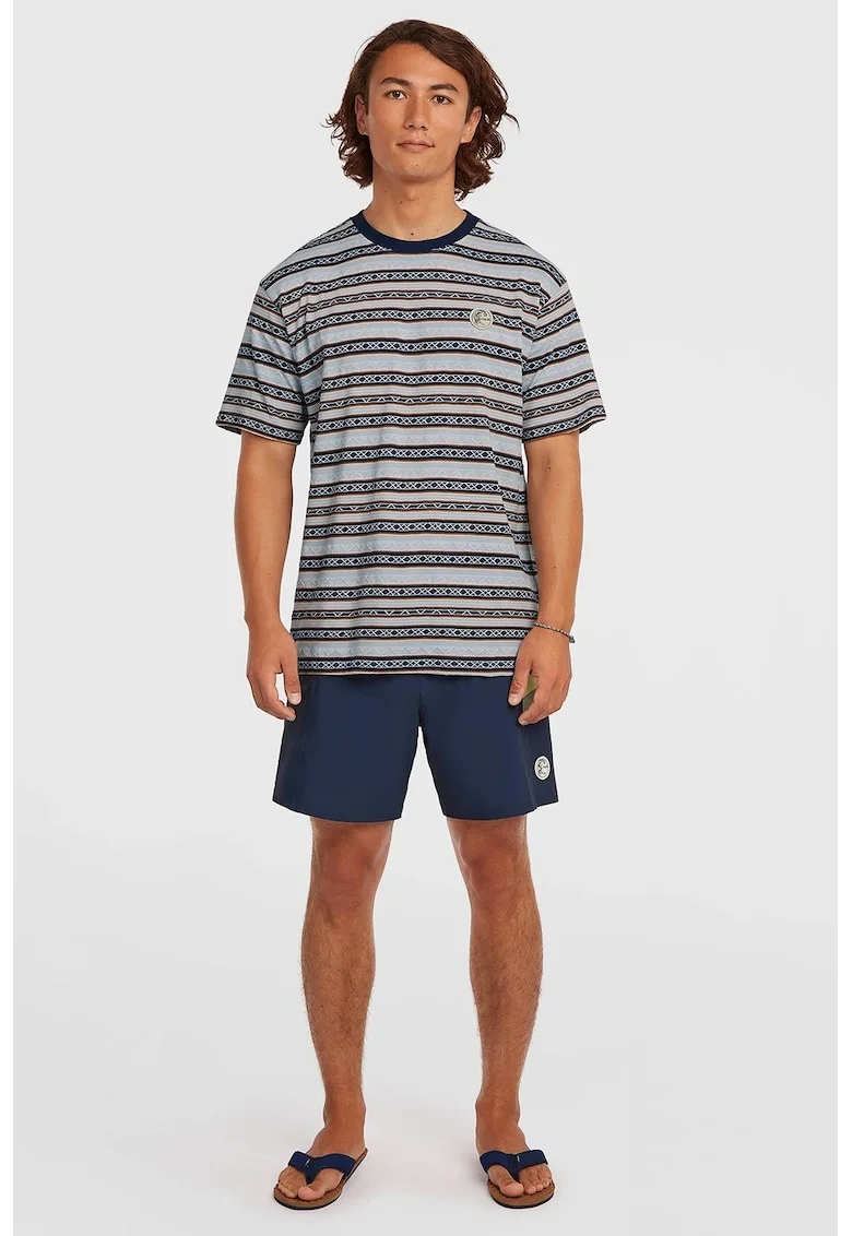 Pantaloni scurti de baie cu talie ajustabile, Albastru indigo
