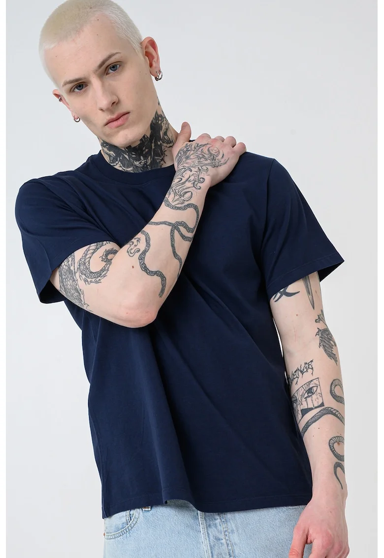 Tricou din bumbac Essential, Bleumarin