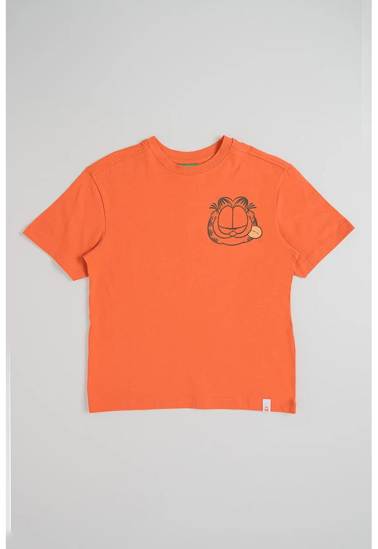 Tricou din bumbac cu imprimeu, Rosu capsuna
