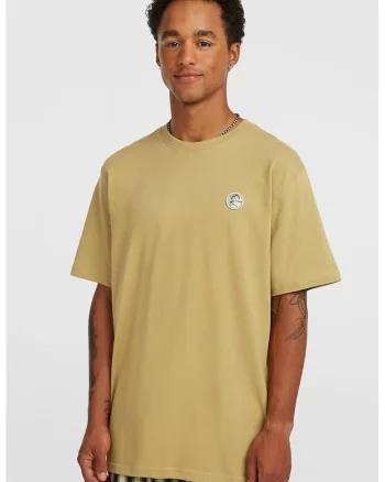 Tricou de bumbac O'Riginals Badge, Bej