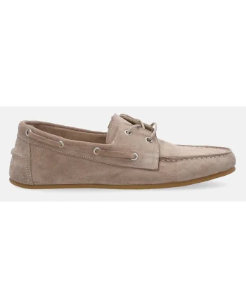 Pantofi boat din piele intoarsa