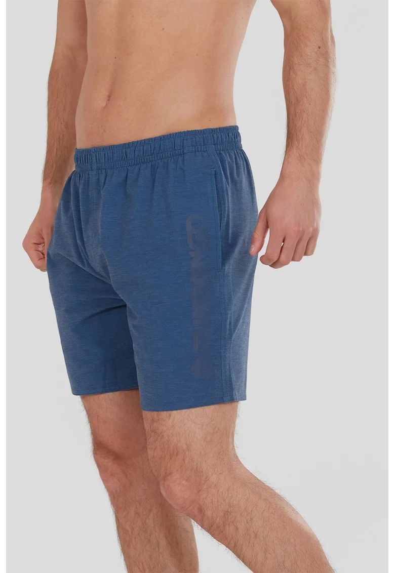 Pantaloni scurti de baie cu imprimeu logo Bono, Portocaliu/Kaki