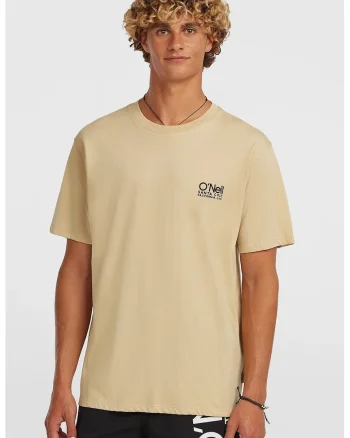 Tricou supradimensionat cu logo Cali, Bej deschis