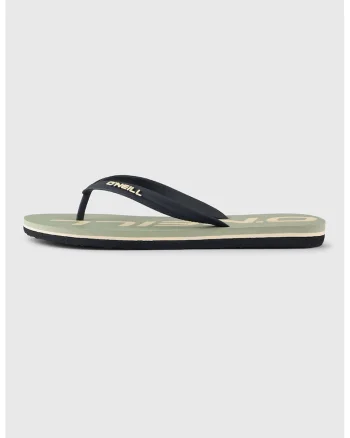 Papuci flip-flop cu logo, Verde inchis/Verde deschis