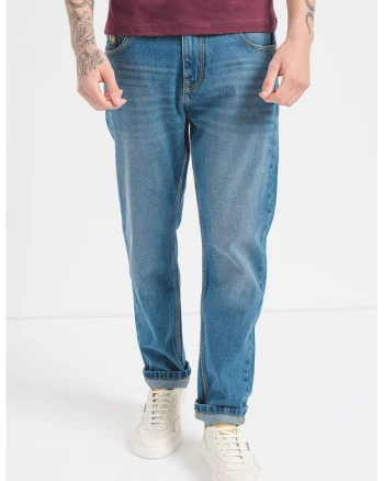 Blugi regular fit, Albastru melange