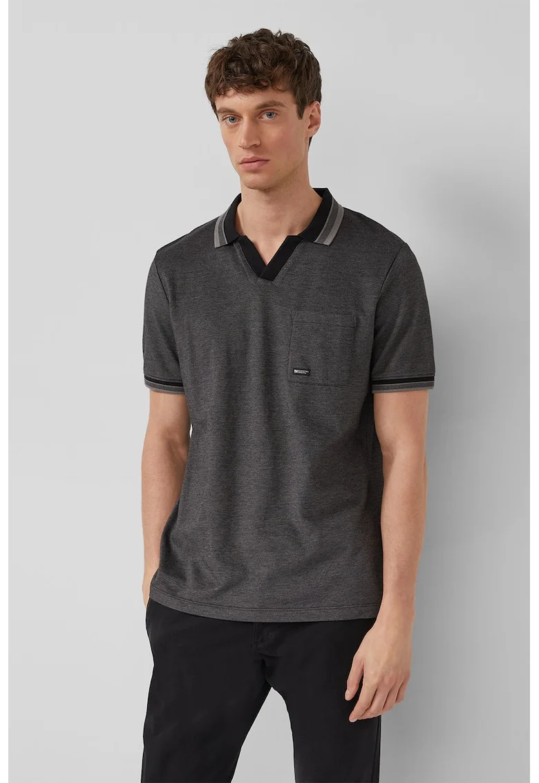 Tricou polo cu buzunar pe piept