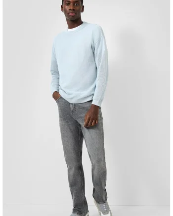 Blugi slim fit cu aspect decolorat