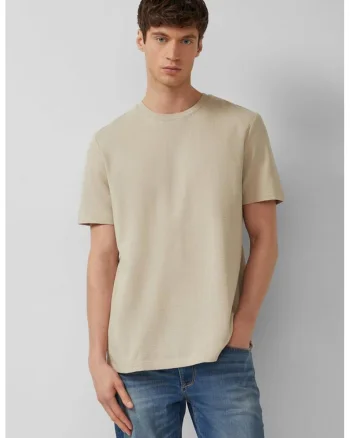 Tricou texturat de bumbac