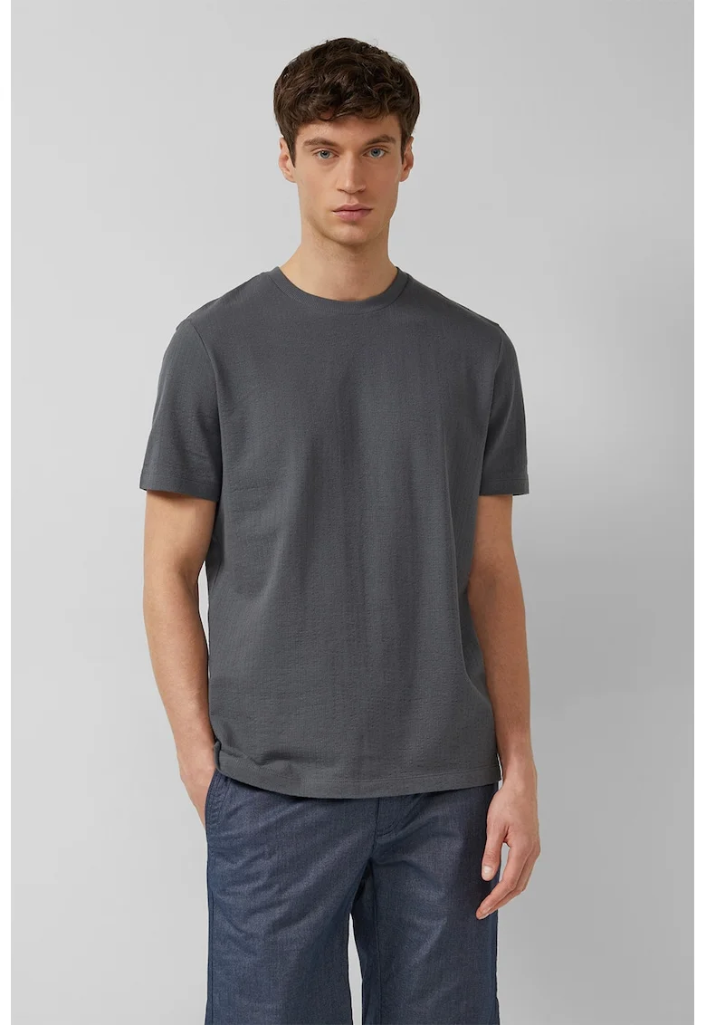 Tricou texturat de bumbac