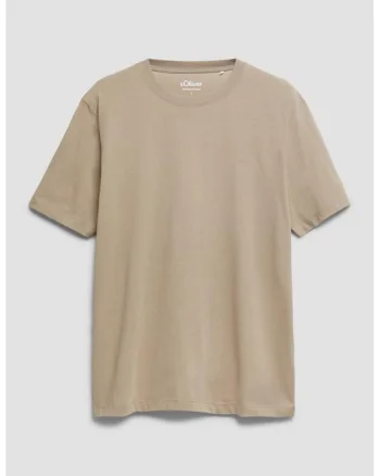 Tricou de bumbac cu logo discret