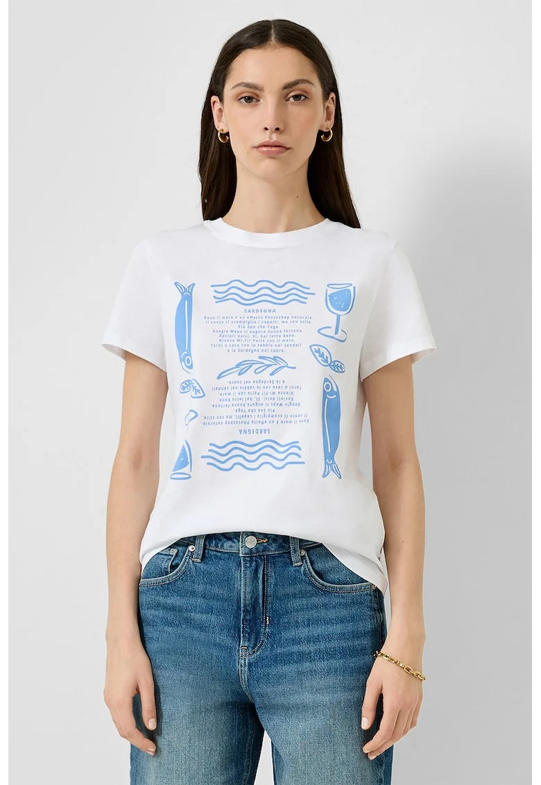 Tricou de bumbac cu model