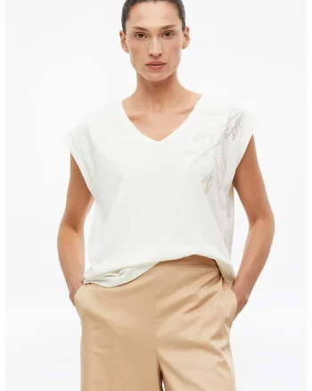 Tricou lejer cu decolteu in V