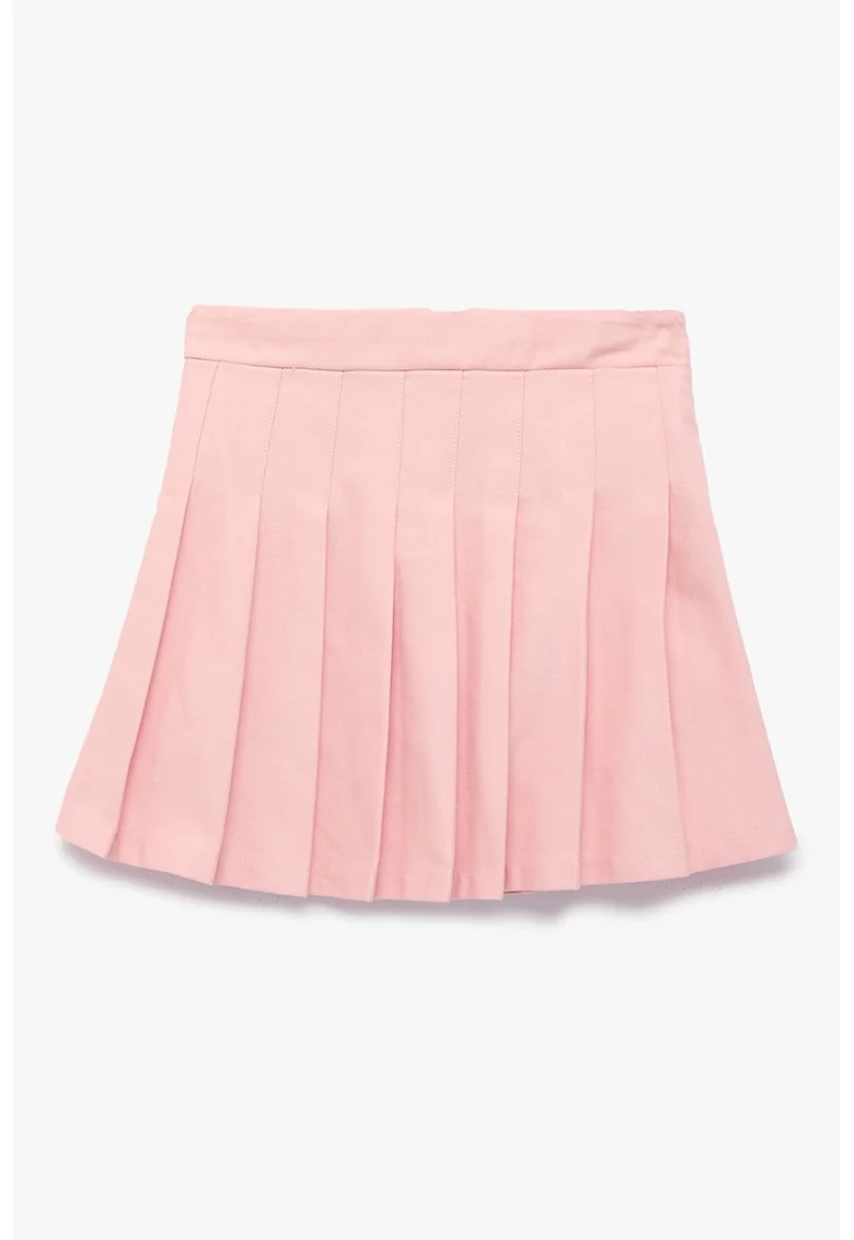 Fusta mini cu pliuri, Roz