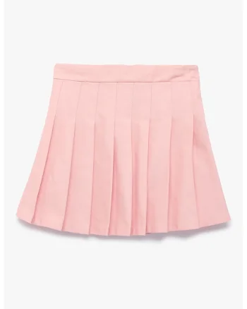 Fusta mini cu pliuri, Roz
