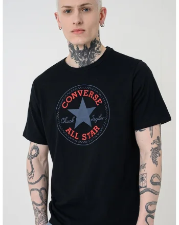 Tricou de bumbac cu imprimeu Chuck Taylor All Star, Rosu/Negru